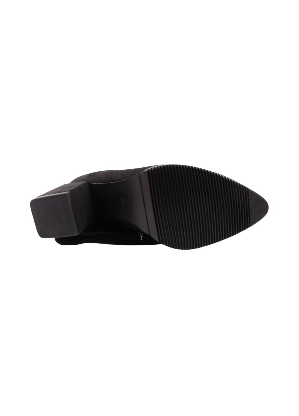 сапоги женские черные на каблуке зимние LIICI