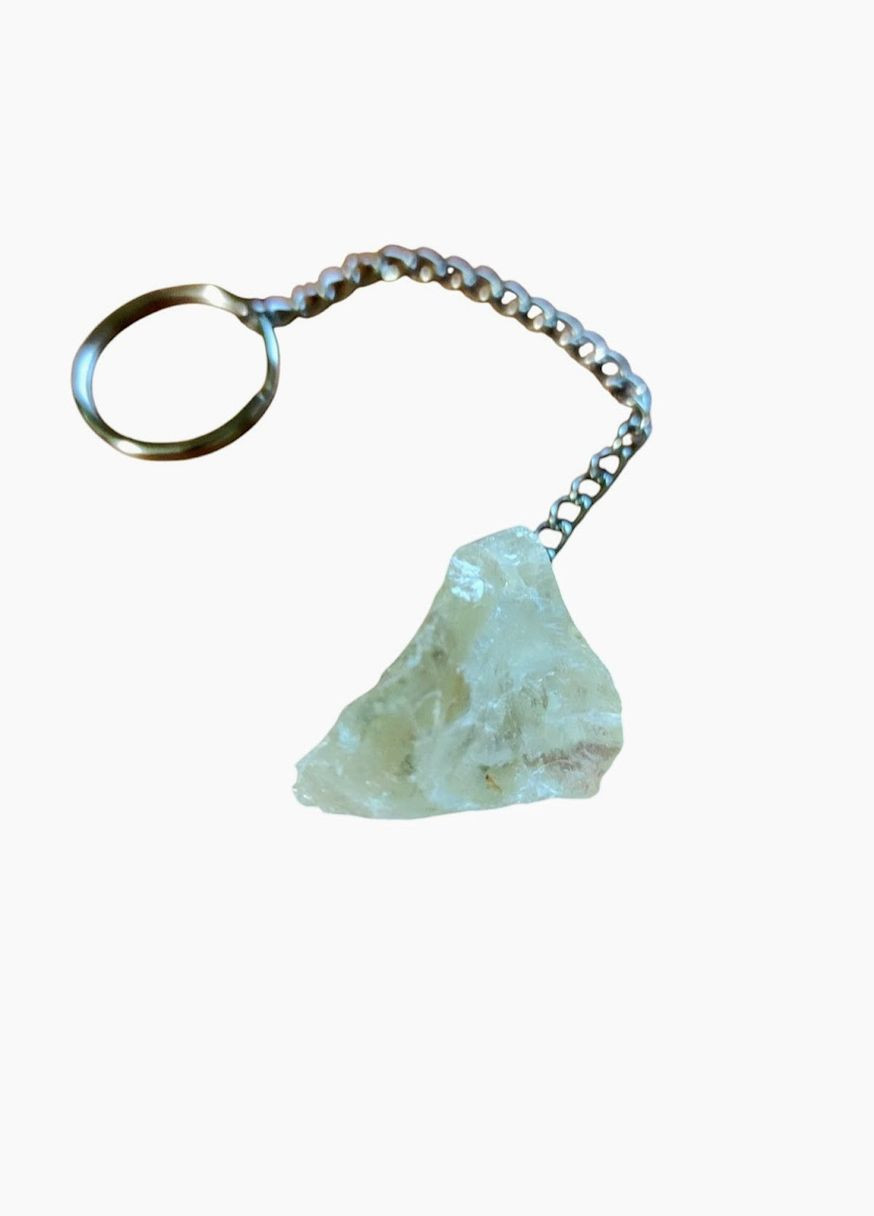 Брелок з необробленим каменем Цитрину, розмір каменю 25 мм No Brand (311600086)