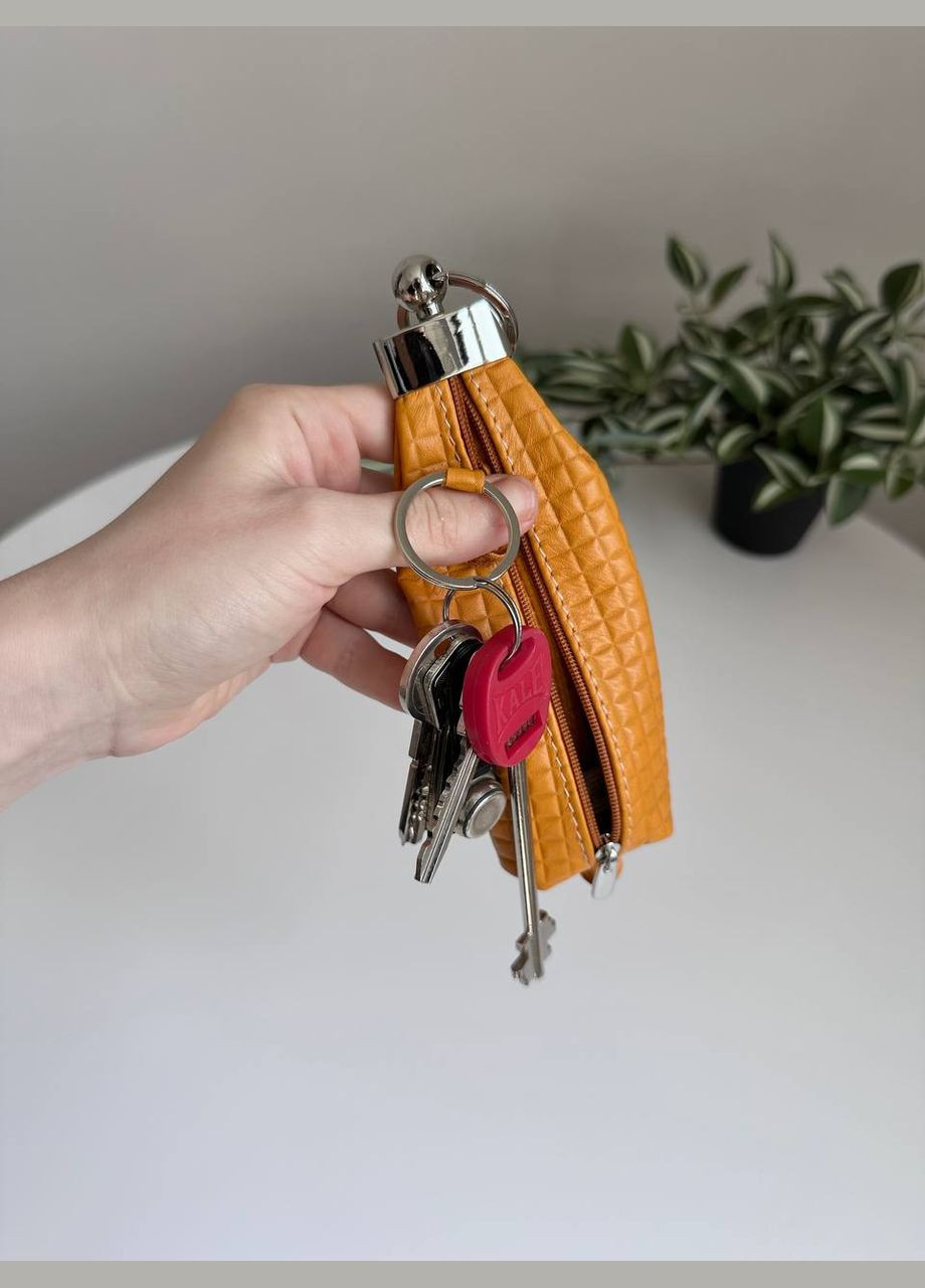 Ключница кожаная для обычных ключей на змейке с кольцом VI&VA (294983648)