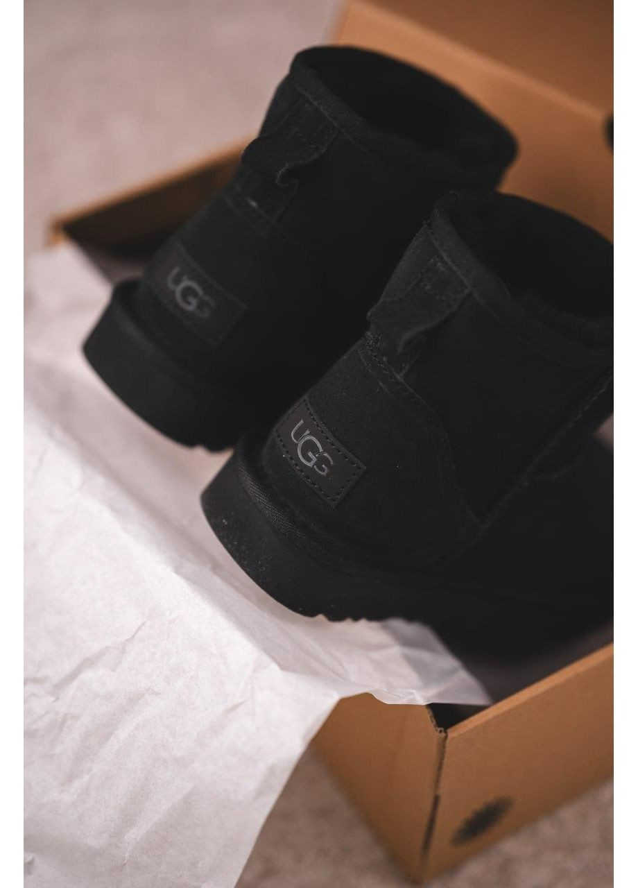 Угі Чоловічі UGG Mini Black (Замша) (366196749)