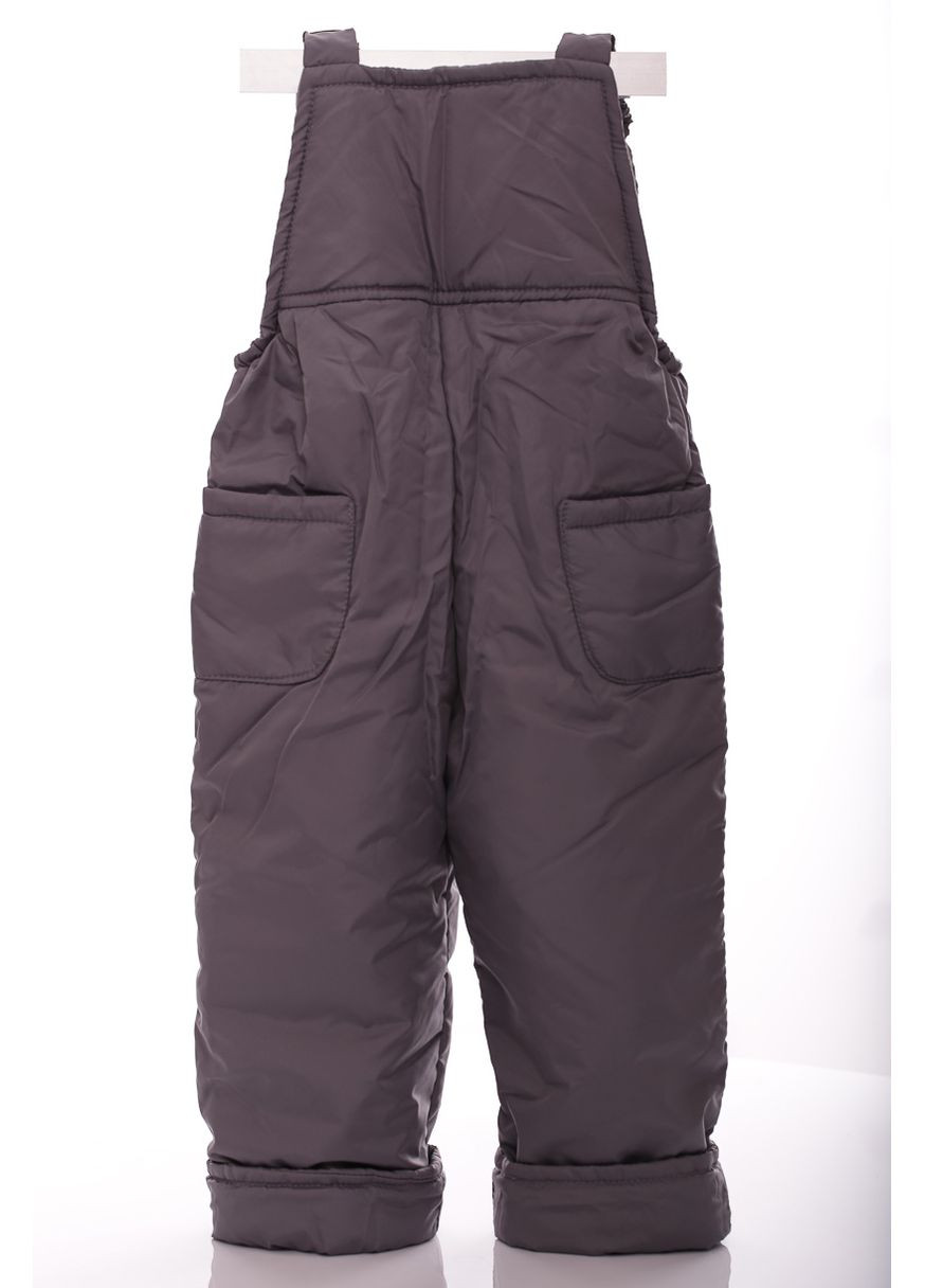 Сірий демісезонний комбінезон на флісі для дівчинки в галактику рюша сірий 116 см (28098) BABYKROHA