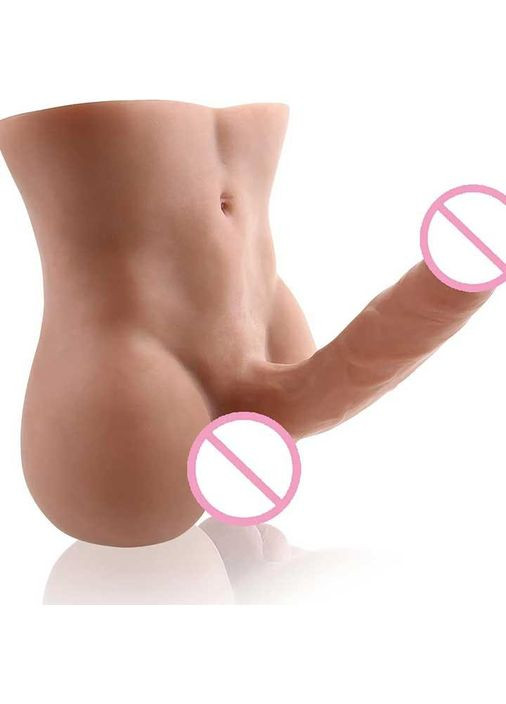 Секс лялька чоловічий торс із пенісом. Мастурбатор у формі чоловічого торса з пенісом тілесного кольору China (360613569)