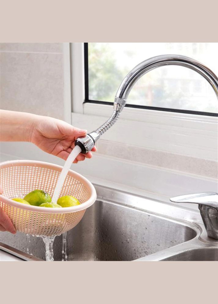 Гнучка насадка аератор на кран з рухомою головкою (AH0082) No Brand (317285959)