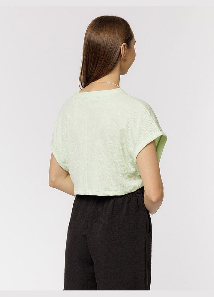 Жіноча коротка футболка колір салатовий CB-00219339 So sweet - (319053250)