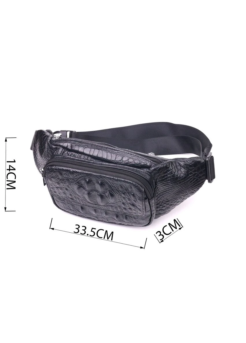 Поясна сумка з блискавкою та кишенею натуральна шкіра(SO_21297) No Brand (382928560)