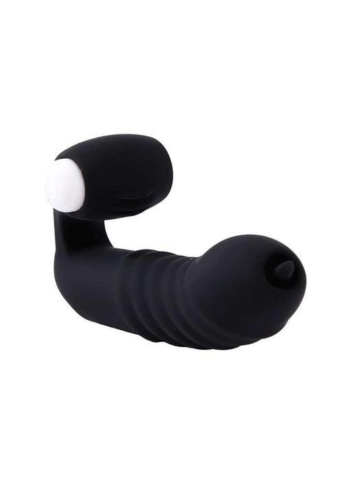 Вибратор на палец с язычком Черный No Brand (370612034)