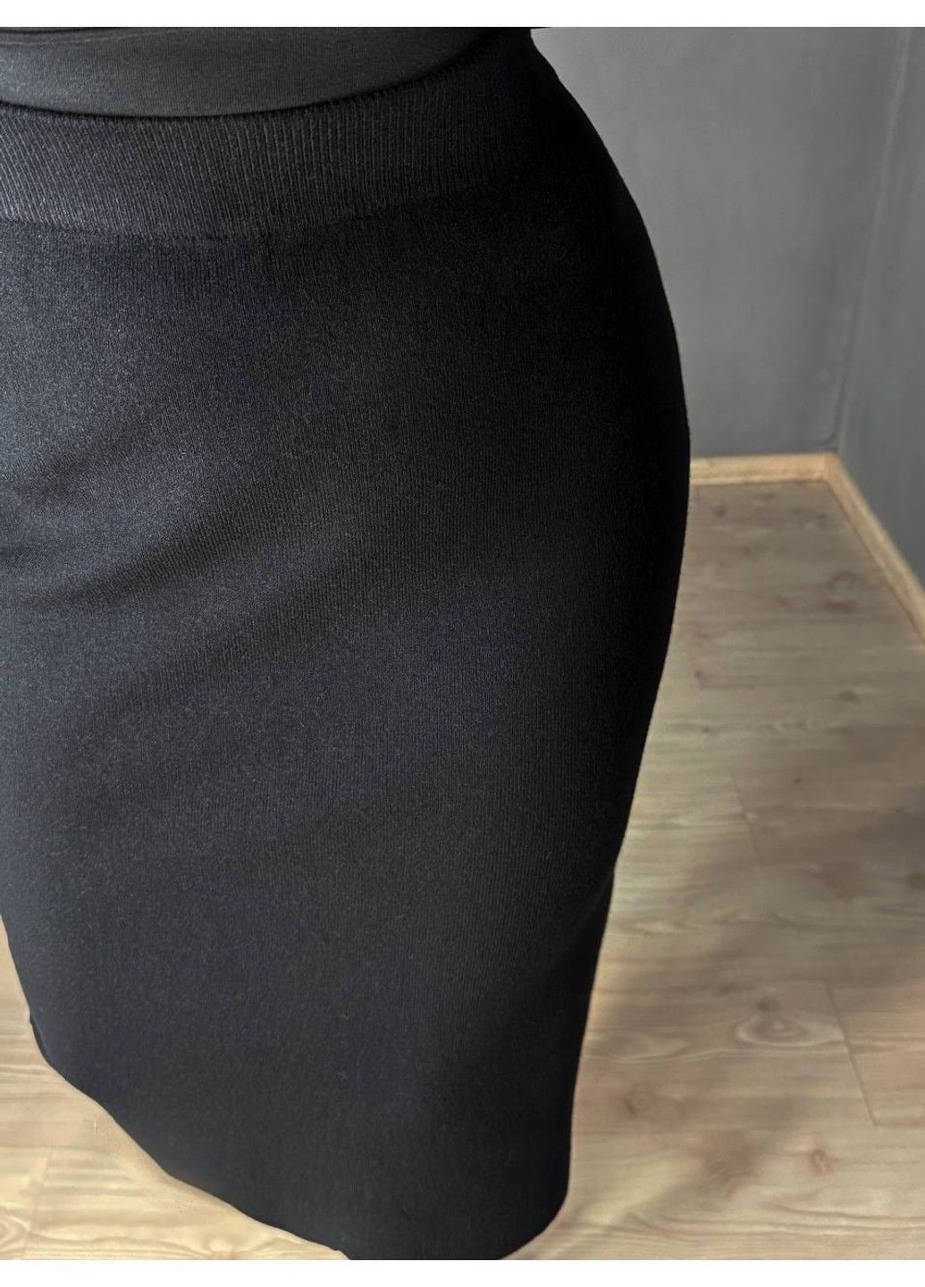 Спідниця жіноча 8631 вʼязана міді з розрізом Accorddream (362194007)