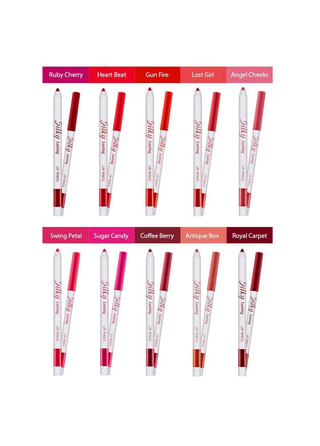 Автоматический карандаш для губ Silky Lasting Lip Pencil BR01-Coffee Berry MISSHA (340164224)