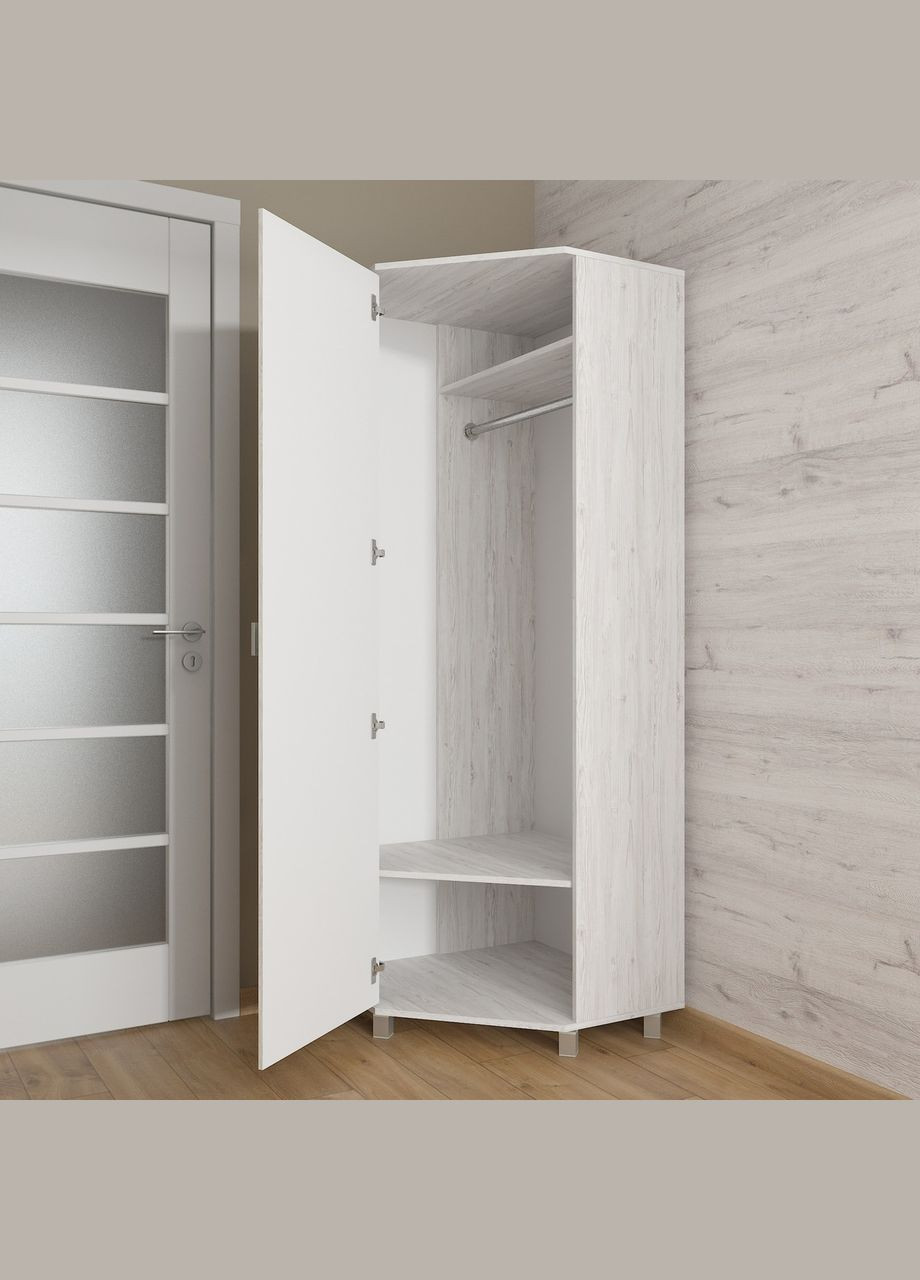 Шафа кутова для одягу Id27-1464 Ш 700 / В 1930 / Г 700 Дуб глазго Forte (312232117)