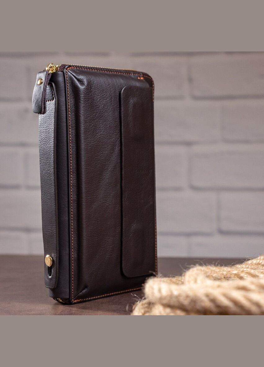Мужской клатч кожаный с ремешком на руку 14655 Vintage (334708969)