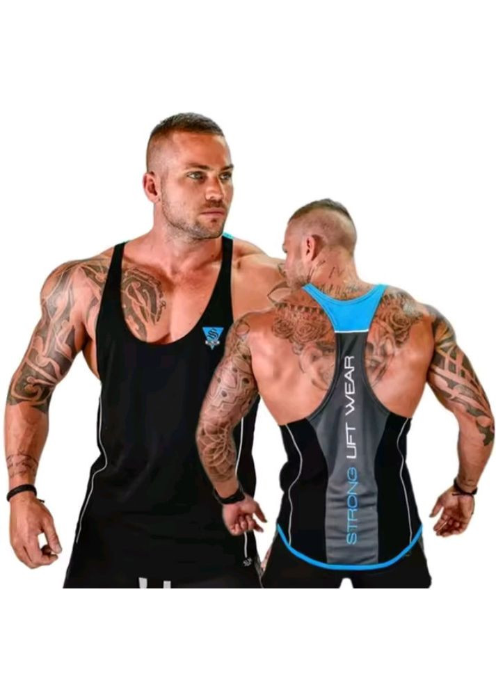 Белая мужская летняя майка для тренажерного зала, спортивная майка для фитнеса и бодибилдинга SP-Sport Майка