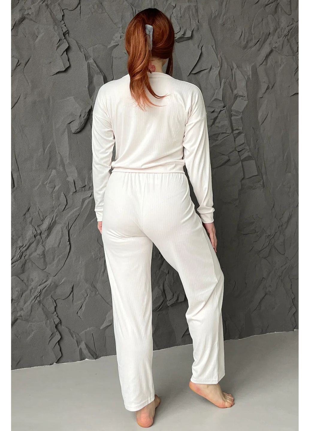 Бежева всесезон комплект для дому кофта + брюки Pijamoni 5335-5 beige