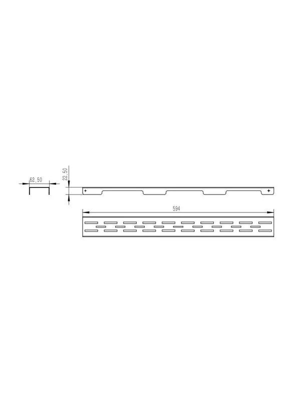 Решетка для линейного трапа Grate FD600 (NKS) Qtap (397569313)