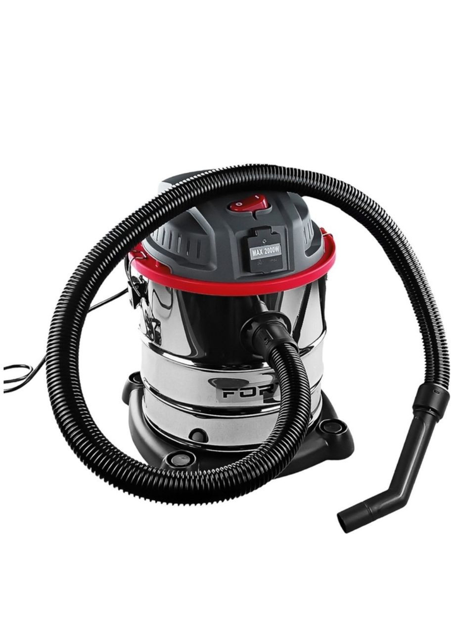 Пилосос універсальний VC2016S 2000 Вт 20 л Сталевий Forte (347581430)