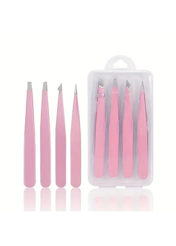 Пинцеты для бровей набор 4 шт No Brand (363188124)