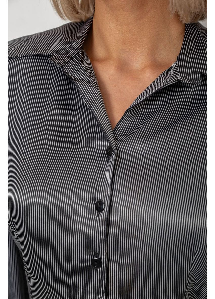 Сорочка класична в смужку, колір чорно-білий, 230R64-1 Ager (370367903)