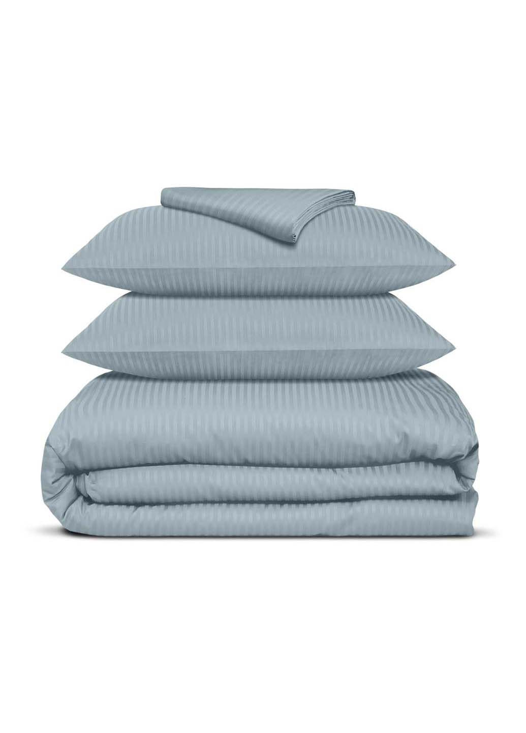 Двуспальная постель сатин с простыней на резинке CASHMERE CS1 180х220 см Cosas (307477382)