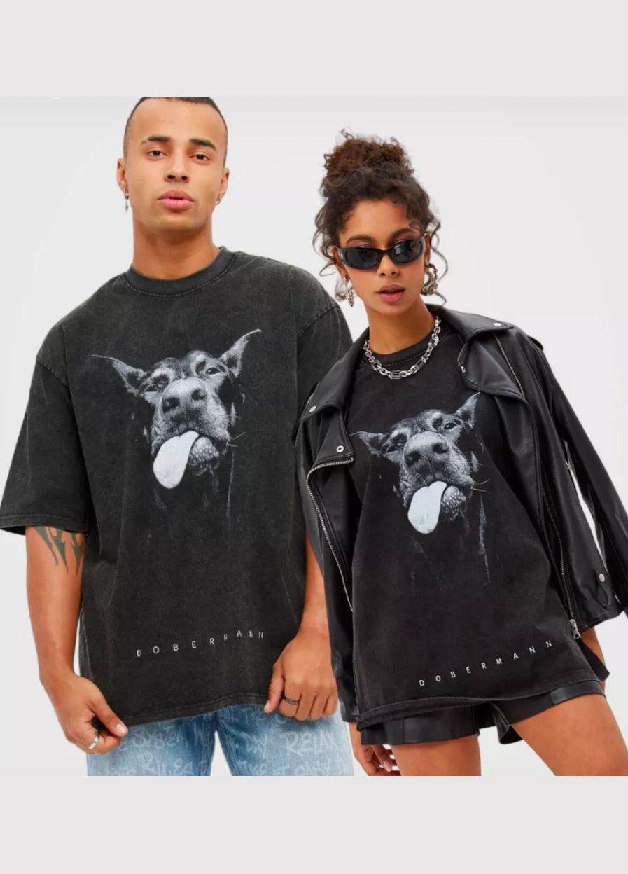 Черная мужская футболка варенка тай дай No Brand