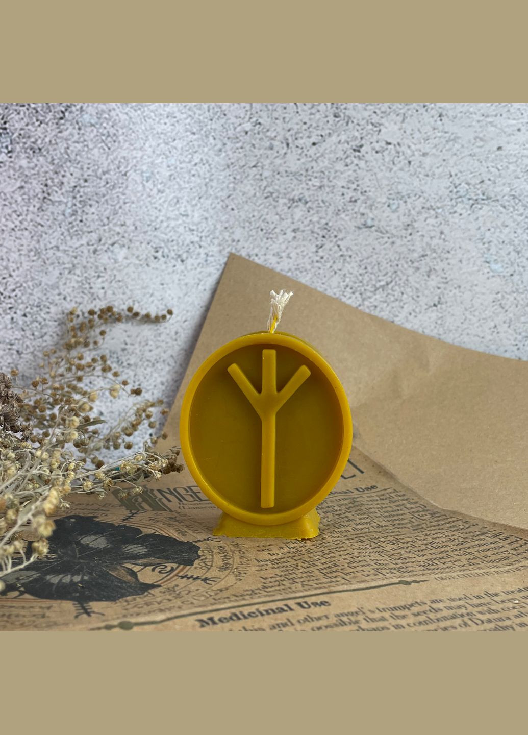 Восковая руническая свеча - Альгиз 5Candles (322347752)