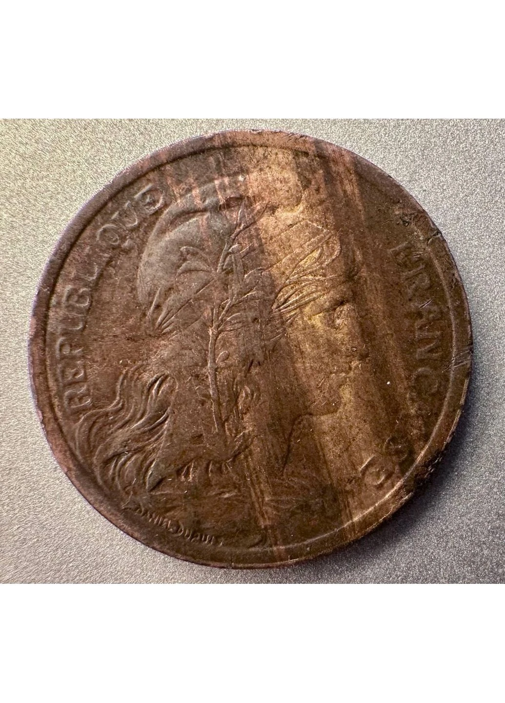 Франція 2 сантима 1911 рік Монети світу Penny (394405659)