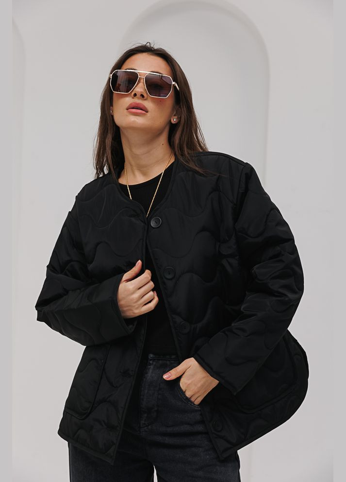 Черная демисезонная демисезонная женская куртка Arjen
