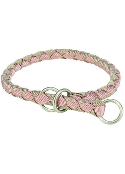 Нашийник Cavo напівзашморг для собак M–L 43–51 см d 18 мм рожевий/пісочний Trixie (329360701)