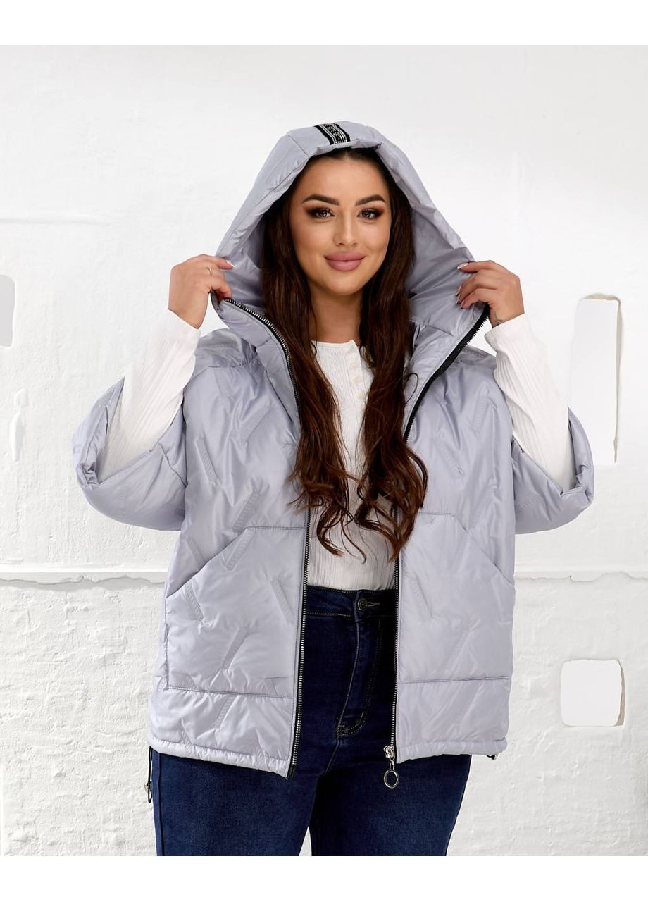 Жіноча жилетка вільного крою прикрашена стразами No Brand (362151742)