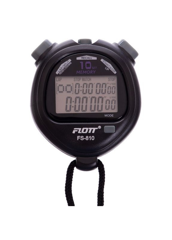 Секундомір 10 результатів пам'яті (пластик, електронний) (FS-810) Flott (361437114)