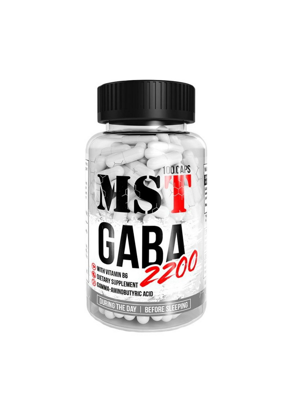 Амінокислота GABA 2200, 100 капсул MST (293338826)