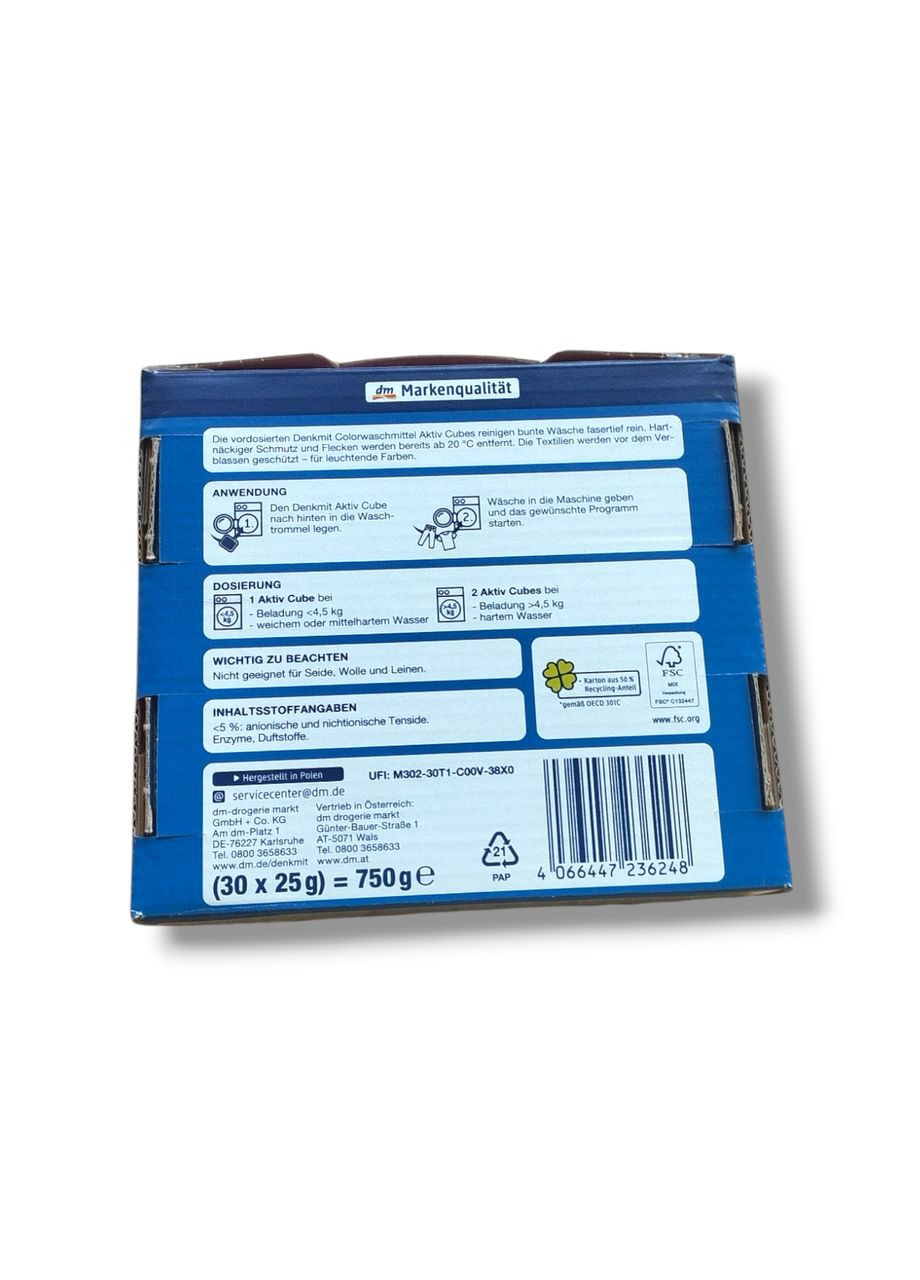 Таблетки для прання кольорових речей (30 прань) Denkmit (326835320)