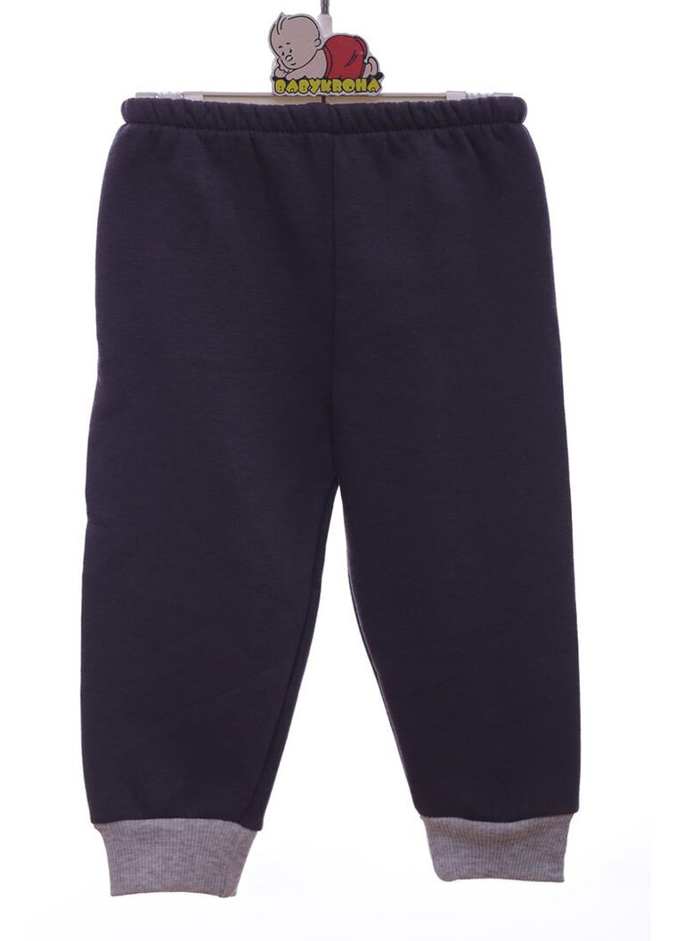 Серый демисезонный костюм на флисе для мальчика трикотажный denim темно серый 68 см (41689) BABYKROHA