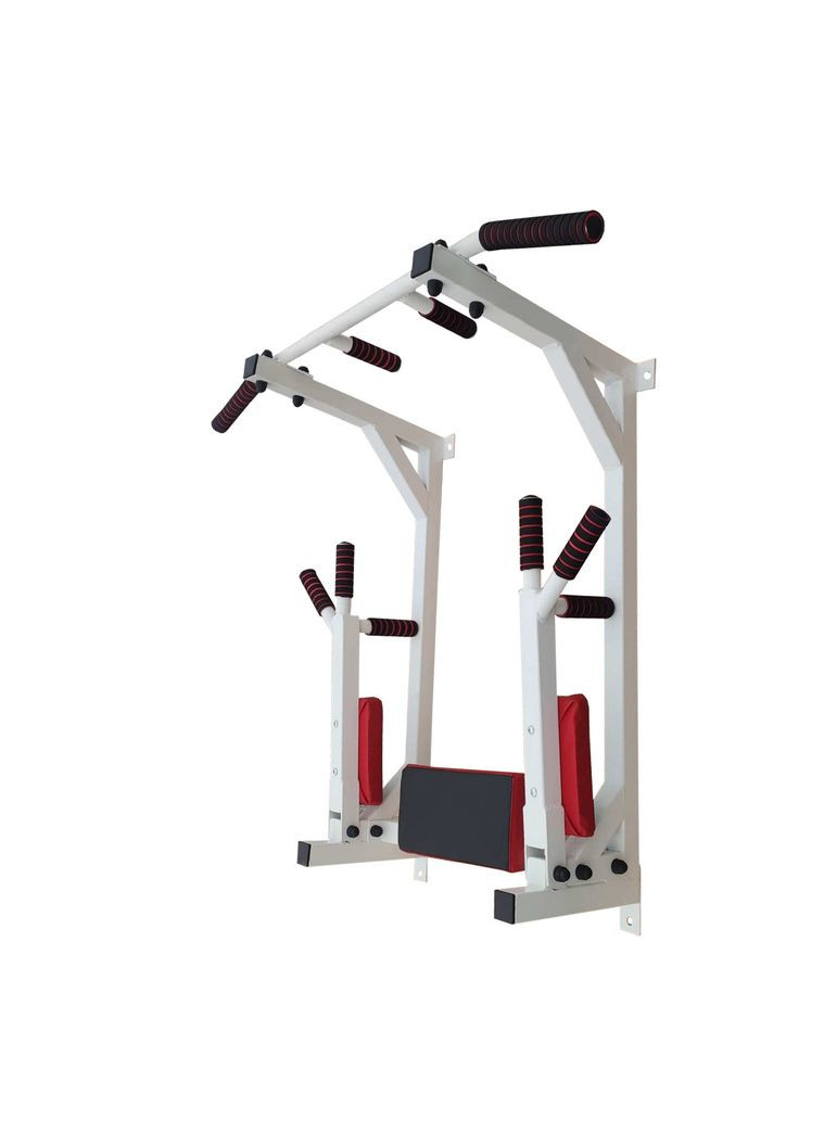 Комплекс настінний з підйомними брусами, турніком та пресом. Чорний з м'якими ручками No Brand (326596822)