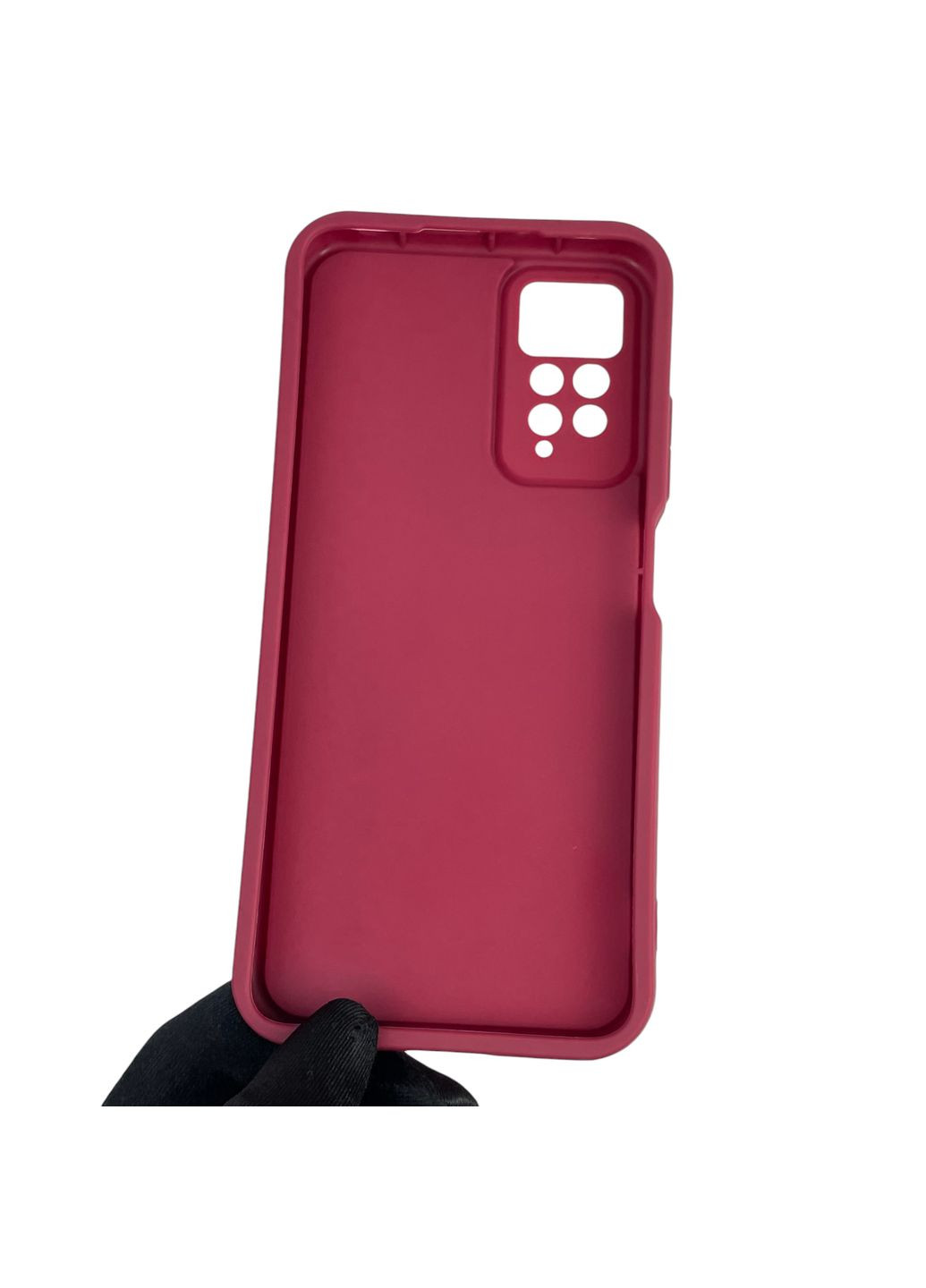 Чехол силиконовый Soft Touch для Redmi Note 11 Pro бордовый (Полная защита камеры) Xiaomi (366390694)