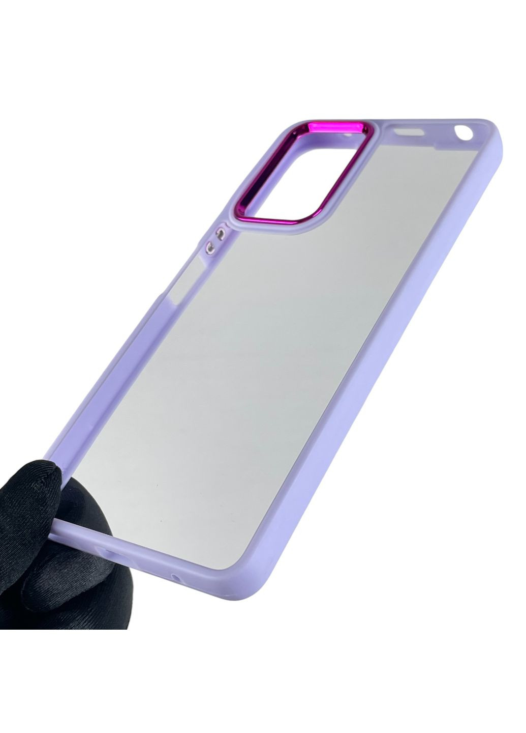 Чохол для Redmi Note 10 Pro 4G з кольоровими високими бортами на редмі нот 10 про бузковий Xiaomi (366021205)