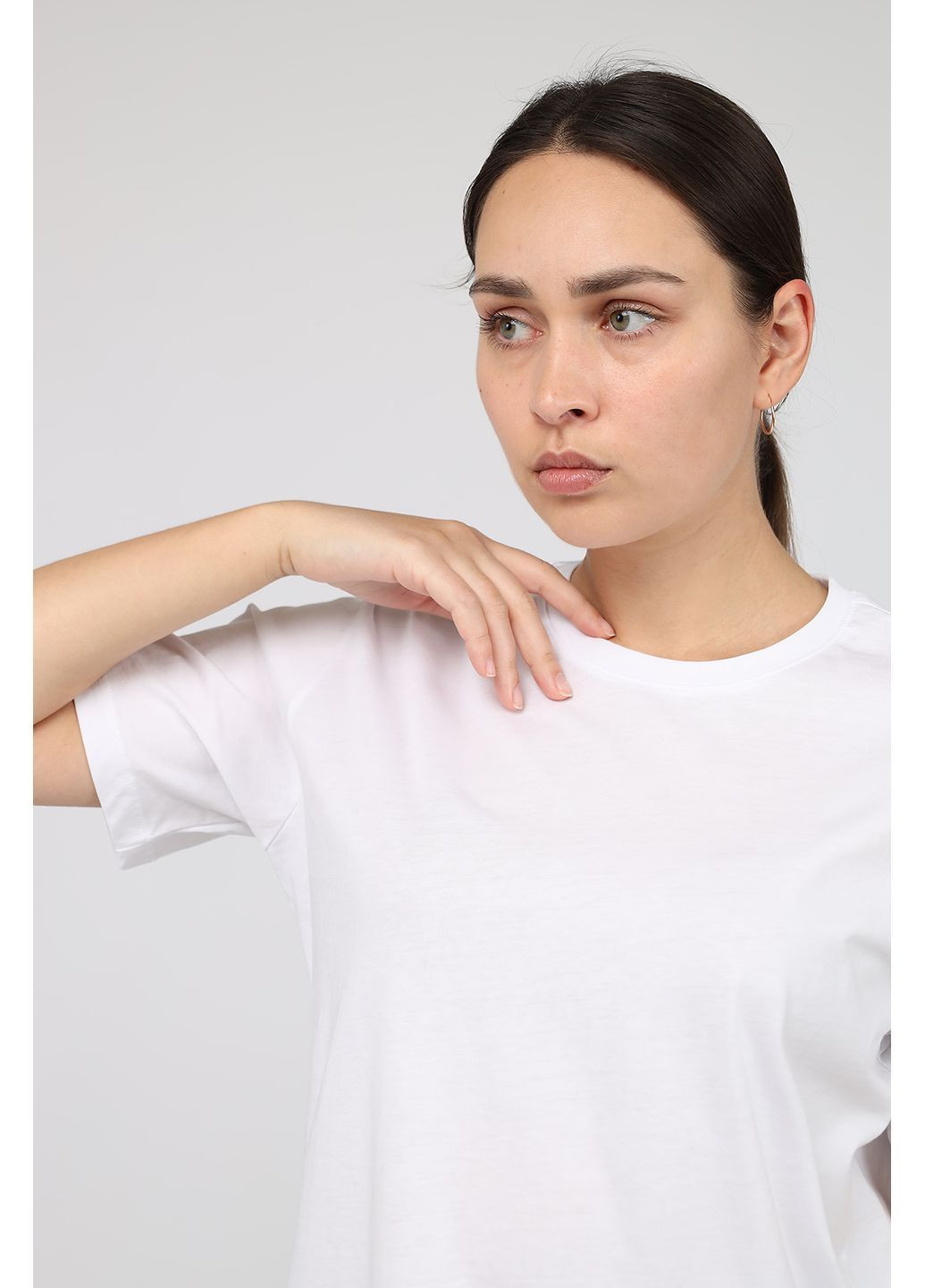 Футболка с коротким рукавом женская цвет белый ЦБ-00283871 Yuki - (370269389)