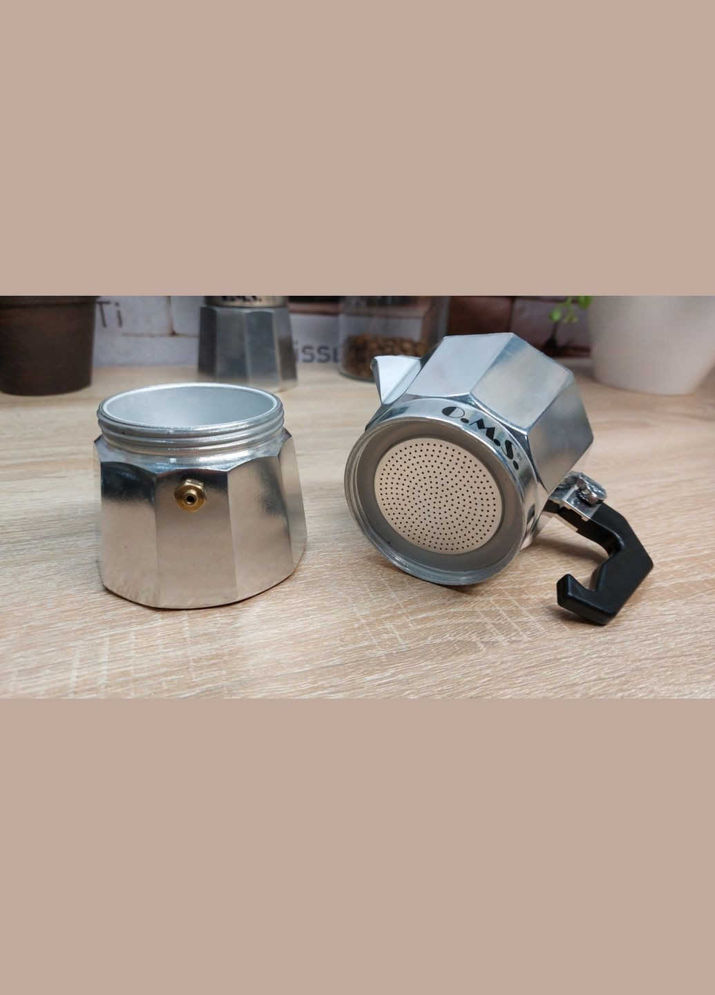 Кофеварка гейзерная 9128-3 3 чашки 150 мл OMS (336881439)