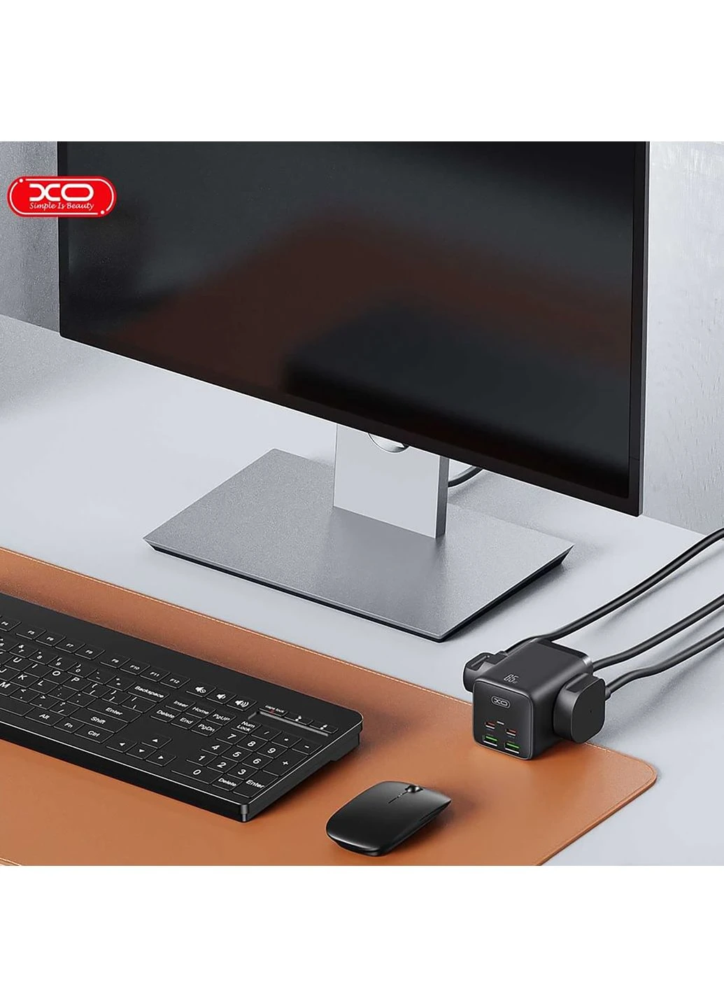 Мережевий фільтр (WL24.black) 2 розетки, 2 х USB, 2 x USB-C, 1.5 м, Black XO (370621192)