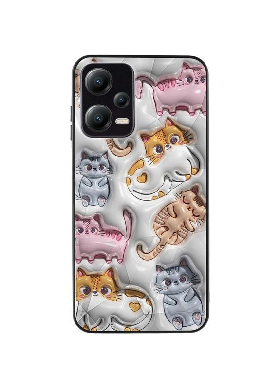 Чехол TPU+PC Prisma Fluffie для Xiaomi Poco X5 5G / Note 12 5G Kittens No Brand (340063549)