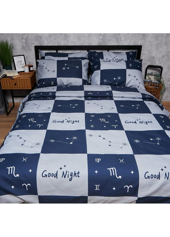 Комплект постільної білизни Микросатин Premium «» King Size 220x240 наволочки 4х70х70 (MS-820008089) Moon&Star Zodiac Dream (356113512)