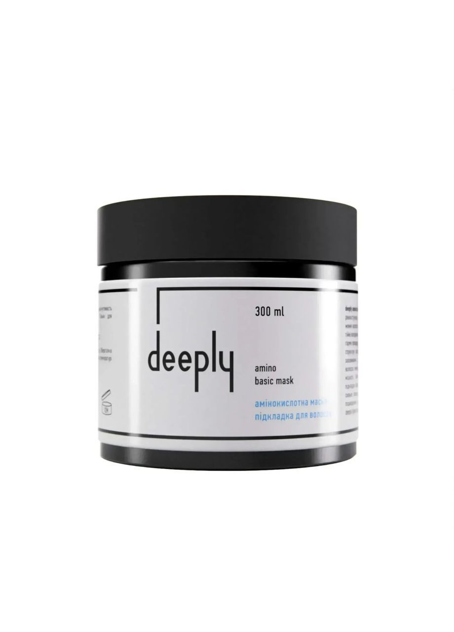 Амінокислотна маска-підкладка для волосся amino basic mask 300мл Deeply (368766681)