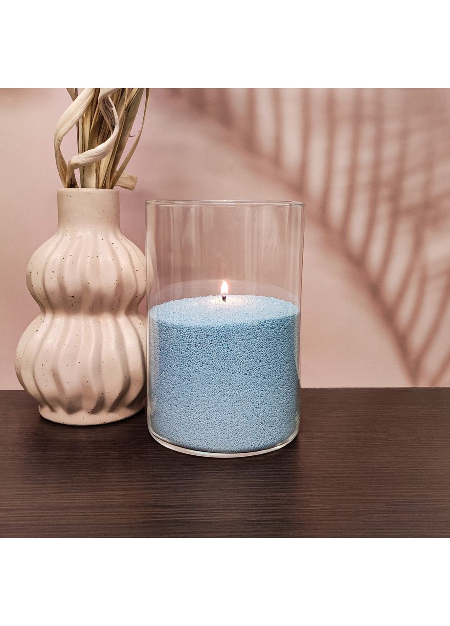 Сапфіровий пальмовий віск для насипної свічки 1 кг + 1 м фітіля, гранульований. Пісочні свічки у гранулах. Liliya Flowers (366026608)