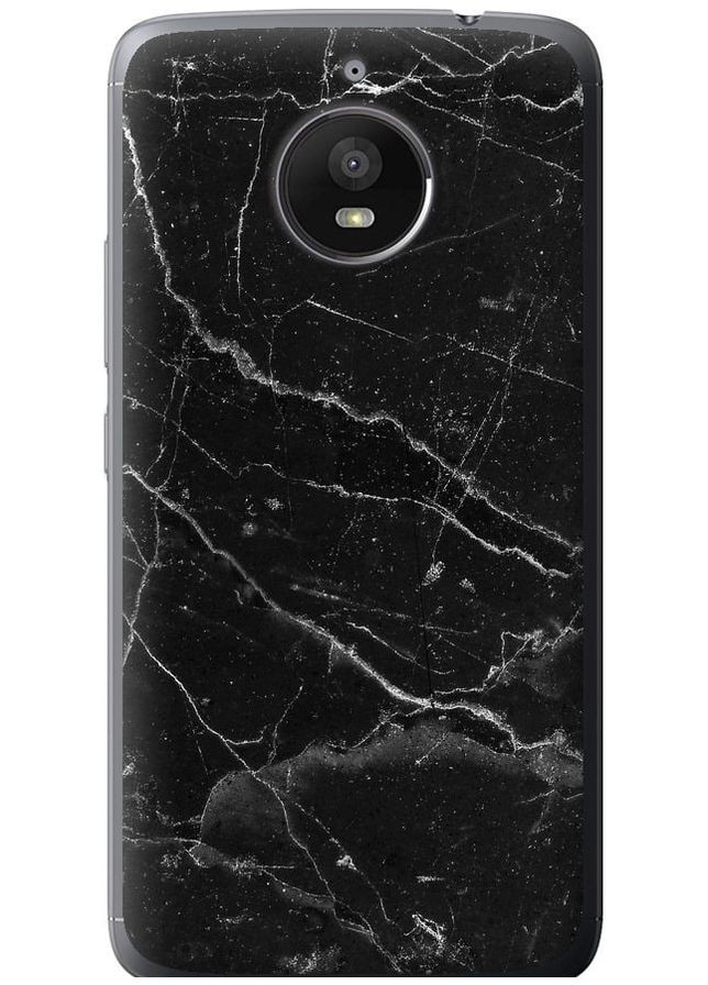 Силиконовый чехол 'Черный мрамор v2' для Endorphone Motorola Moto E4 Plus (317571198)