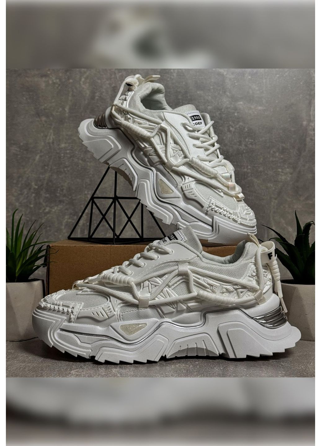 Белые демисезонные кроссовки мужские Stilli