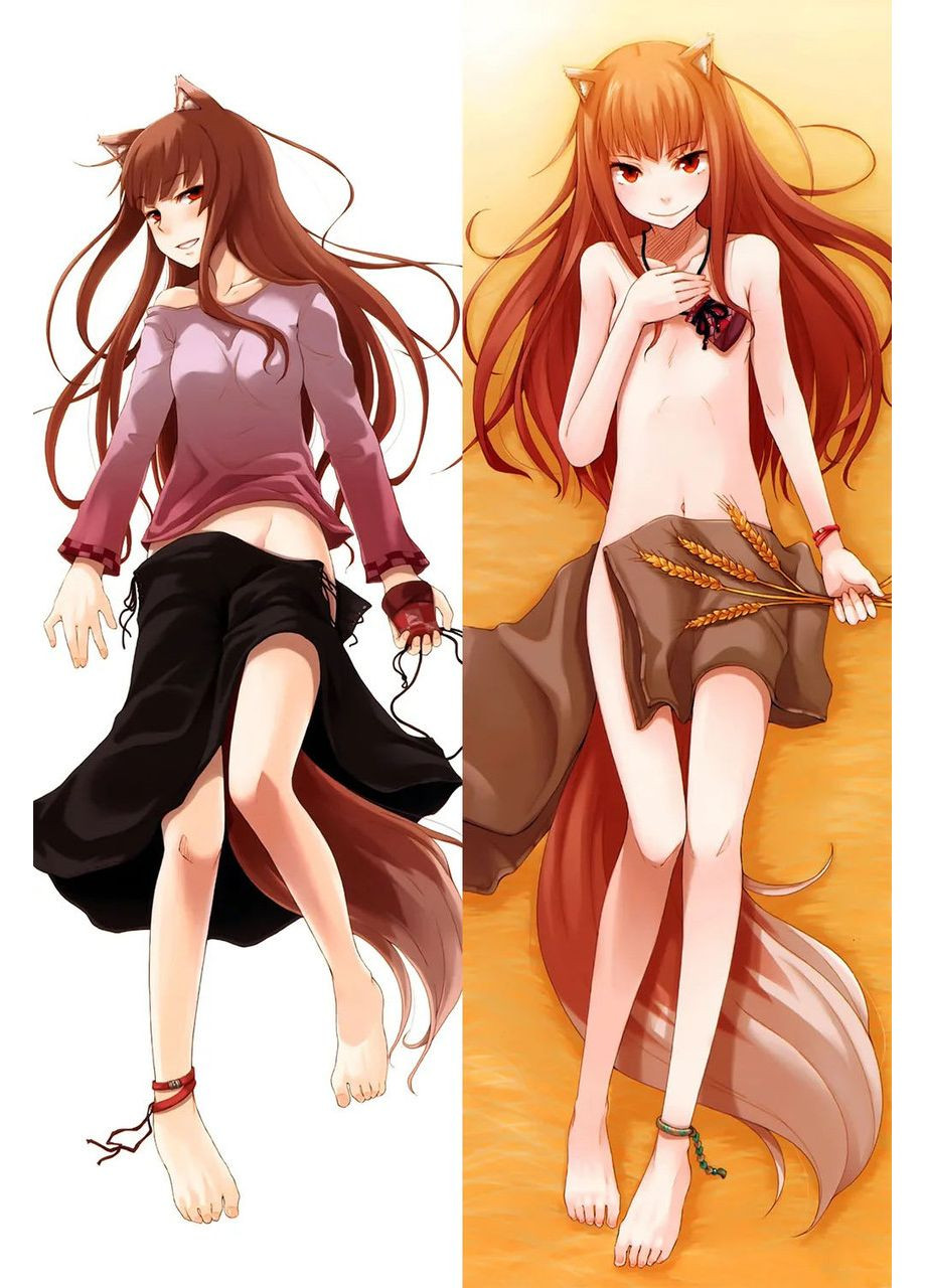 Подушка дакімакура двостороння Holo - Ookami to Koushinryou 100см No Brand (327842825)