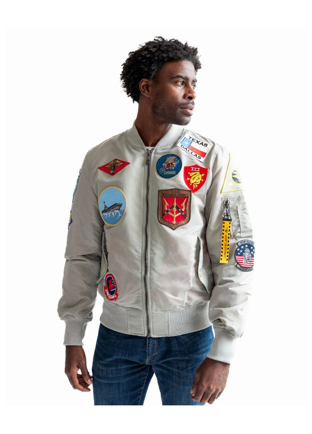 Бомбер Top Gun пілот (авіатор) на блискавці (293504844)