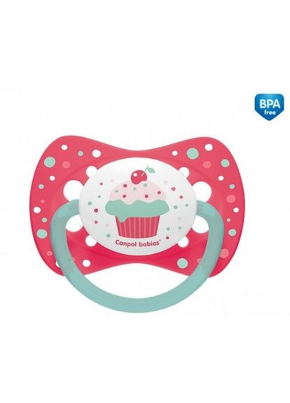 Пустушка силіконова симетрична 0-6 м Cupcake 23/282_pin Canpol Babies (301589835)