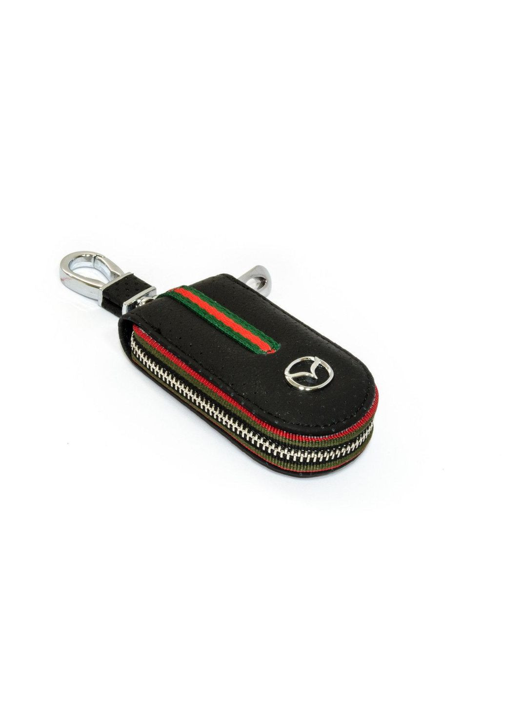 Ключниця, шкіряна автоключниця з логотипом МАЗДА (чорна 16007) Mazda (360949115)