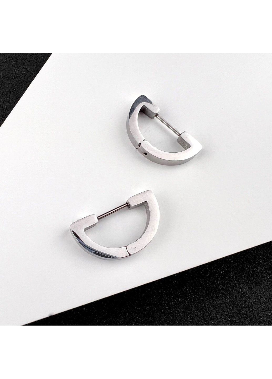 Серьги из нержавеющий медицинской стали ES-328 No Brand (299330413)