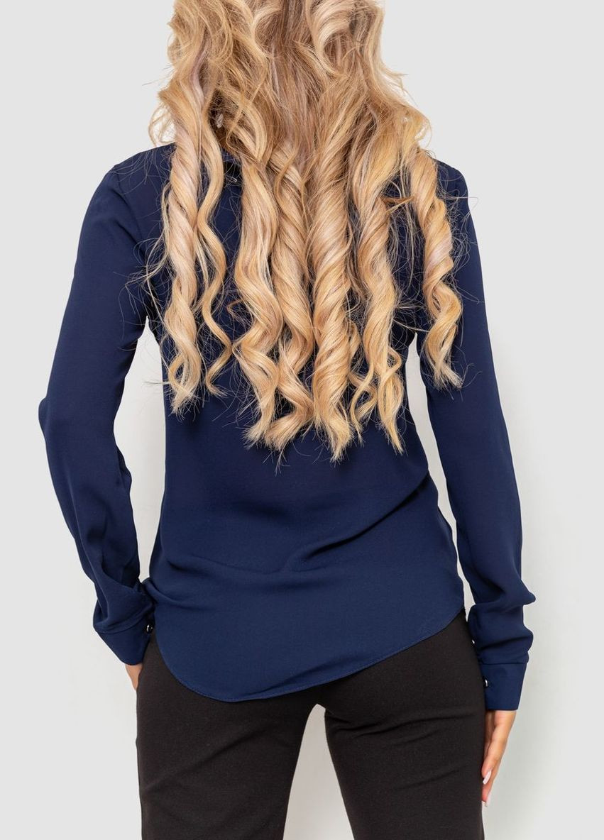 Тёмно-синяя блуза женская, цвет темно-синий, Ager