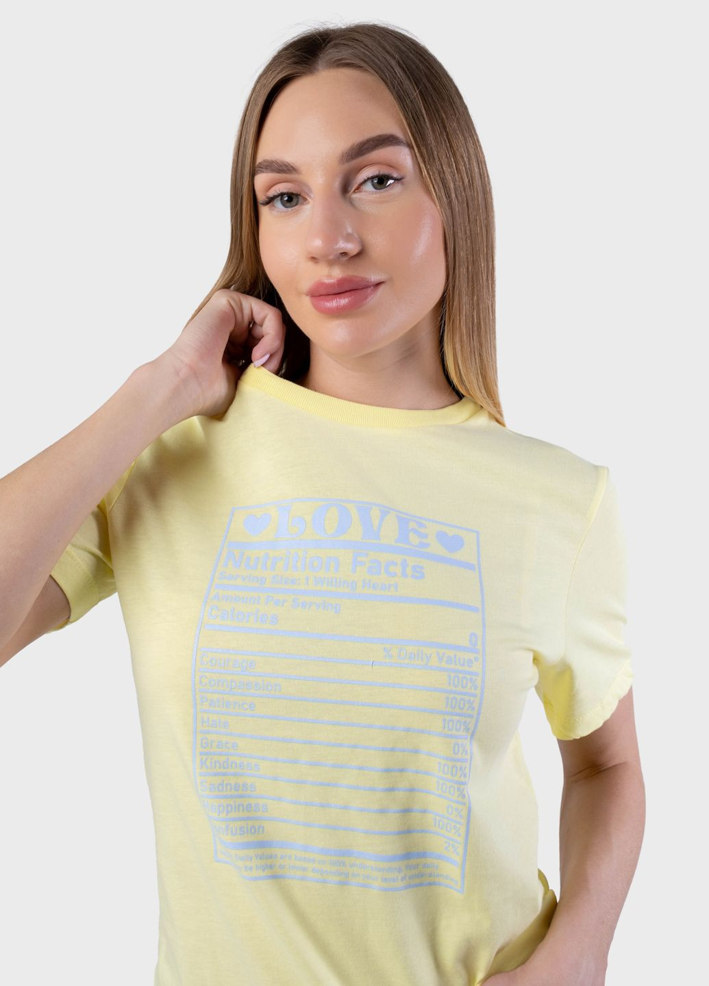 Женская футболка Fashion желтая 103793 Power - (325810402)